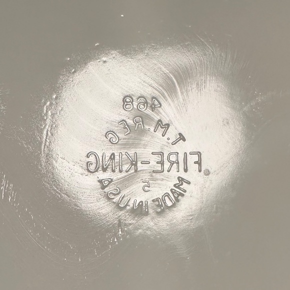 Vintage Fire-King Divided Milk Glass Casserole Dish with Handles – Made in USA - Picture 4 of 4